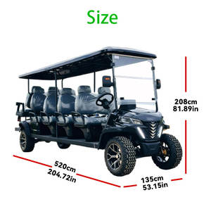 Voiturette <span class=keywords><strong>de</strong></span> golf électrique 10 places 72V 4000W avec contrôleur AC, prix avantageux, <span class=keywords><strong>vente</strong></span> chaude en Chine - Product Image 1