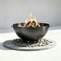 Bol à feu d'extérieur en demi-sphère robuste, fabriqué en Chine, pour brûler du bois, idéal pour la cour, le patio et le jardin