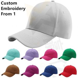 Men Women <b>Plain</b> Cotton Washed Low Profile <b>Baseball</b> <b>Cap</b> Hat - Product Image 1
