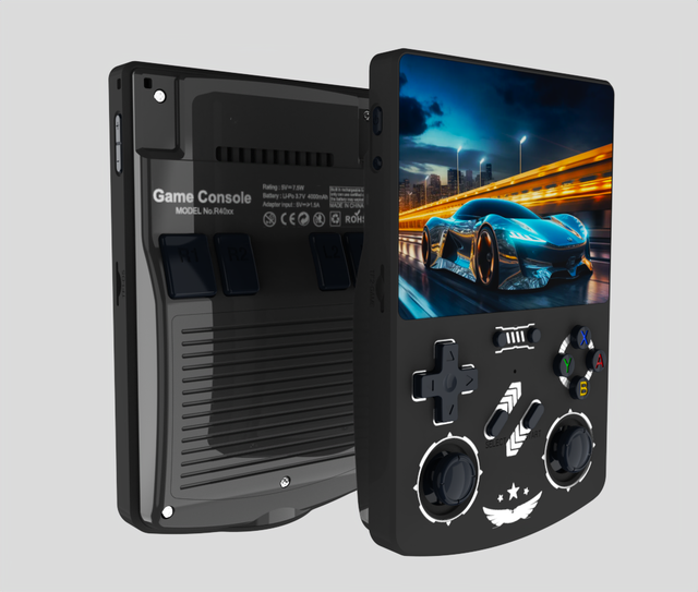 R40XX Retro Handheld Game Console Linux System Arkos2.0 2.4G WiFi 4.2 Inch IPS Screen 1024x768 ARM 64-bit Quad Core 1GB Player