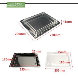 Tùy Chỉnh Nhật Bản Mô Hình Nhựa <span class=keywords><strong>Sushi</strong></span> <span class=keywords><strong>Container</strong></span> Khay Để Đi Hình Chữ Nhật Sashimi <span class=keywords><strong>Sushi</strong></span> Hộp Với Chống Sương Mù Nắp - Product Image 2