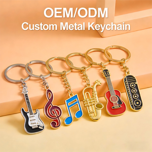 Llaveros de metal de esmalte personalizados OEM con logotipo impreso accesorios de llavero de logotipo personalizado - Product Image 2