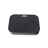 Machine de vibration pour exercices corporels, plaque vibrante verticale rose et noire tendance avec bande de résistance