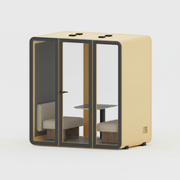 UNIBOOTH Cabine téléphonique insonorisée moderne en aluminium de précision, installation rapide, pour bureau à domicile, centre commercial, hôpital, salle à manger