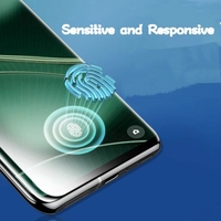 Protection d'écran en verre trempé incurvé 3D transparent à colle intégrale compatible Realme & Reno 12/11/10 Pro+ pour téléphones mobiles OEM