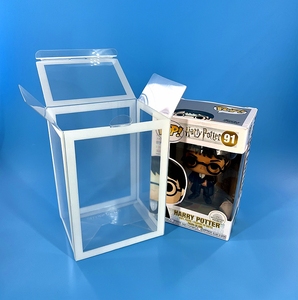 Taiqiu Custom Transparent Easy Folding 4 inch Pop Protector ODM clear packing box high quality toy display box packing