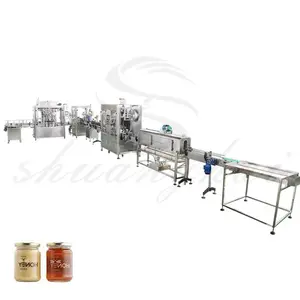 Automatic Honey Sesame Paste Edible Oil Liquid Filling Machine With Heating And Mixing For Small Business