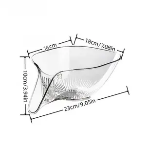 2024新厨房水槽排水篮漏斗，带可拆卸过滤器排水篮，带水嘴清洗蔬菜水果沙拉