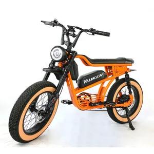 Hot Sale EU US Warehouse CE 48V 1000W 20inch fat tire 14.5 17.5AH Electric bike Electric folding Bike Full Suspension ebike