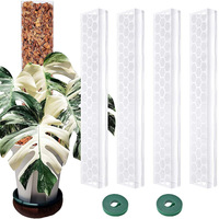 Bâton modulaire en plastique pour plantes Monstera Bâtons pour plantes grimpantes Support pour plantes d'intérieur Ensemble de poteaux pour mousse de sphaigne