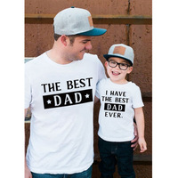 Cadeaux pour la fête des pères, t-shirts en coton pour papa, meilleurs t-shirts pour papa, vêtements assortis père et fils imprimés sur mesure, t-shirts pour hommes