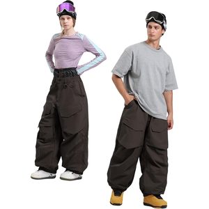 Pantalons de snowboard amples pour hommes et femmes, imperméables 20k 15k, respirants, coupe-vent, vêtements de ski unisexes pour adultes - Product Image 4