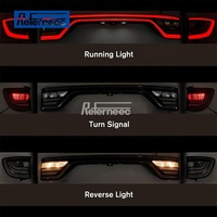 3 feux arrière centraux de hayon compatibles Dodge Durango 2014-2022, feux arrière centraux LED pour hayon + une paire de feux arrière extérieurs