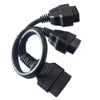 Cable de extensión divisor OBD2 J1962 macho a hembra Dual para dispositivos de grabadora de código, escáner Obd, 16 pines