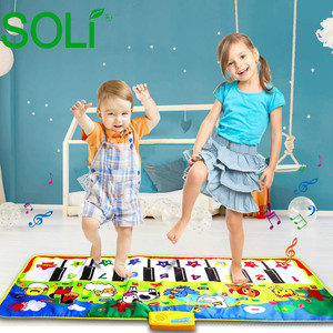Tapis de danse musical <span class=keywords><strong>pour</strong></span> enfants, vente directe d'usine, clavier de piano à 19 touches, tapis de jeu de piano, tapis tactile animal, jouet musical - Product Image 2