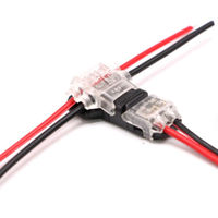 Conector de cable de bajo voltaje negro estándar, macho, cobre