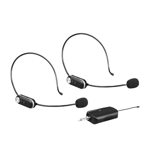 Factory 2 in 1 Saxophone Headset Wireless Mic Universal UHF Noise Canceling Wireless Condenser Microphone For Voice Loud Speaker