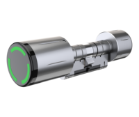 JIXIN Serrure à cylindre sans clé intelligente et étanche Tuya App Unlock Serrure électronique de porte en alliage d'aluminium