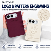 Coque de téléphone en silicone liquide personnalisée avec logo gravé OEM en gros pour iPhone Duo iPhone Fold, cadre avant en PC avec protection d'écran
