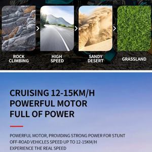 รถบังคับวิทยุ SJY-33759 2.4GHz 4WD โช้คกันกระแทก ขับเคลื่อน 4 ล้อ ขนาด 1:12 ความเร็วสูง 12-15 กม./ชม. รถบังคับดริฟท์ โชว์ท่าผาดโผน - Product Image 6