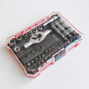 Juego de llaves de trinquete de doble punta Lxqr de 38 piezas con puntas de colores para reparación de bicicletas - Product Image 1