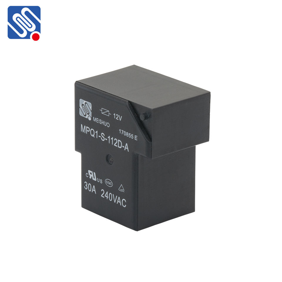 Meishuo MPQ1-S-112D-A 12V DC High Power Electromagnetic Relay Miniature Changeover Type with Sealed for New Energy