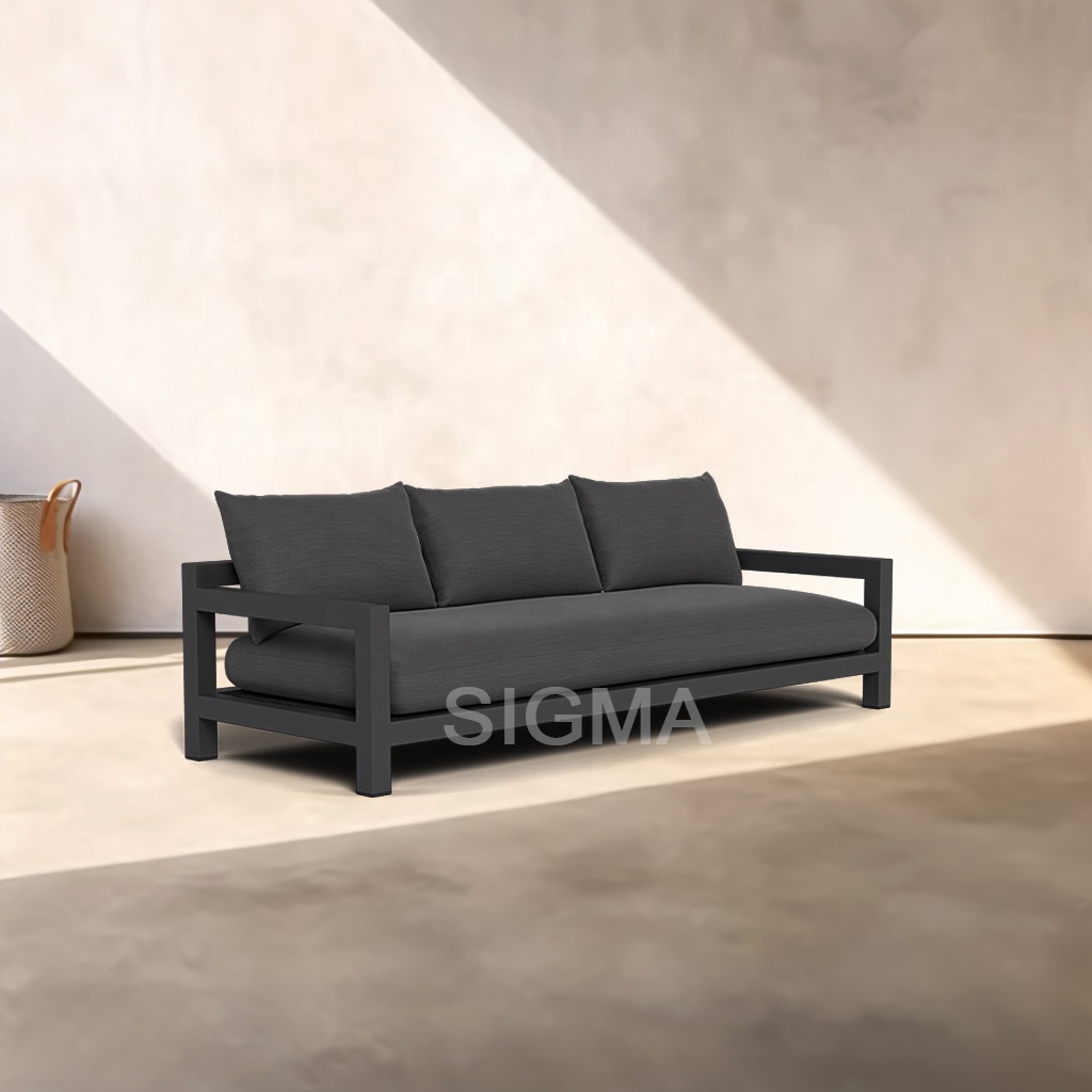 New arrival modern hotel aluminum garden sofa outdoor furniture sofa set