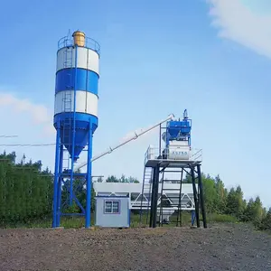 Fabrika üreticisi hzs 25 ila 240 m3/h küçük hazır elektrikli çimento beton harmanlama santrali