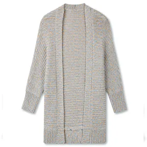 Suéter de malha feminino, cardigã de tricô, plus size, kimono, 2023