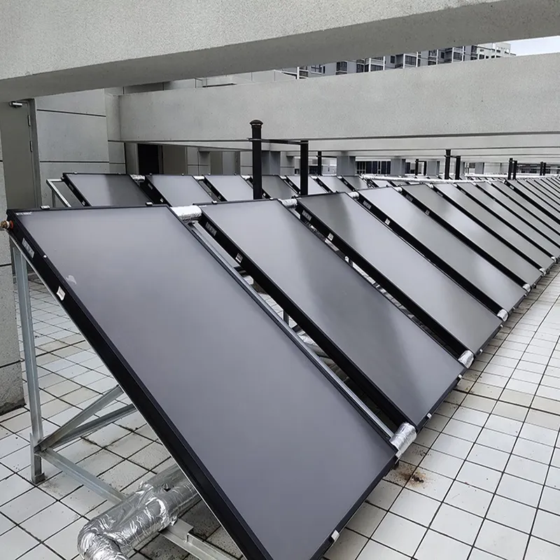 Fabriek En Thuis Flat Panel Solar Water Systeem Zonneboiler In Building