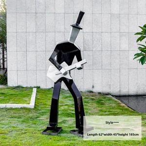 Sculpture de celliste entièrement artisanale pour l'extérieur, statue de musicien pour l'<span class=keywords><strong>immobilier</strong></span>, les rues commerciales, les parcs paysagers, les décorations de mariage - Product Image 6