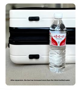 Mini <span class=keywords><strong>bagage</strong></span> à <span class=keywords><strong>main</strong></span> 14 pouces pour filles printemps automne compagnies <span class=keywords><strong>a</strong></span>ériennes valise Spinner bagages enregistrés gratuits PC aluminium ABS voyage - Product Image 4