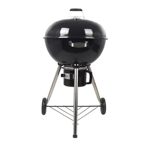 22 Inch Outdoor Camping Premium Houtskool Barbecue Grill Statief Waterkoker Bbq Grill Met Verwijderbare Asvanger