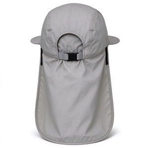 Casquette de surf à séchage rapide avec protection des oreilles et du cou UPF50, protection UV, légère, en nylon, 5 panneaux, résistante à l'eau, pour le sport et les voyages - Product Image 5