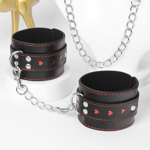 Sex Toys Manette Regolabili in Pelle per Giocattoli Sessuali per Donne e Coppie con Fibbia e Gancio per BDSM <span class=keywords><strong>Bondage</strong></span> e <span class=keywords><strong>Accessori</strong></span> Esotici - Product Image 2