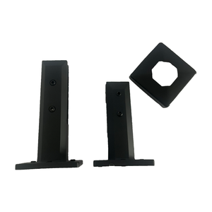 Morsetto Stabile in Acciaio Inox con Doppia Vite Laterale, Finitura Nera Opaca, <span class=keywords><strong>per</strong></span> Tutti i Tipi di Vetro Standard da 6-12mm - Product Image 1
