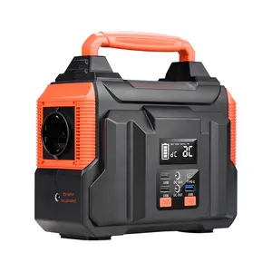 Wholesale Price Rechargeable Portable 110v 220v Solar Generator Lithium Batteries Portable Power Station 300W with USB C Type C