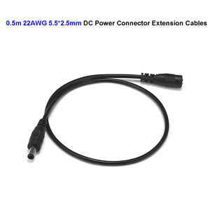 Câble d'extension d'alimentation CC 5,5 mm 2,5 mm 5 V 12 V 24 V 0,5 m/1,5 m/3 m avec connecteur <span class=keywords><strong>jack</strong></span>, fils en cuivre, pour appareils électroménagers, indice de protection IP20, alimentation CA - Product Image 4