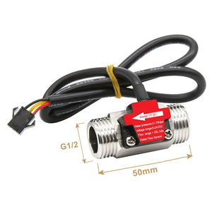 Capteur de débit d'eau, débitmètre à effet Hall DN20 DN50 G1/4 G3/4 G1/2, compteur fileté en cuivre - Product Image 5