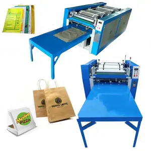 Automatic Polythene Jute Pp Mylar Plastic Offset Tote Cloth Non Woven Printing Machine