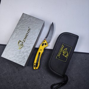 Cuchillo Plegable ZMRYDS con Mango de Aluminio, Hoja de Acero Inoxidable con Punta de Lanza, Perilla de Pulgar, Cuchillo de Camping, Grado DIY, Uso en Exteriores, OEM - Product Image 5