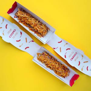 Tùy chỉnh Trắng Slice hiển thị dài dễ dàng gấp cao pho mát bánh bao bì hộp - Product Image 2