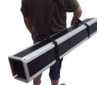 Table de DJ pliable en alliage d'aluminium 122*61cm avec supports de rehausseur pliables verrouillables