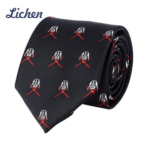 Cravatte Formali Traspiranti Economiche All'Ingrosso 100% Poliestere Stampate a Trasferimento Termico 6-8CM con Logo Personalizzato per Uomo Doppio Spazzolamento - Product Image 1