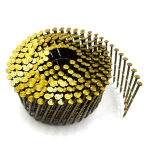 Mạ kẽm thép carbon xây dựng cuộn dây móng tay đôi đầu kim cương điểm thép gai rãnh thiết kế vòng Brad/cap carton khung móng tay - Product Image 1