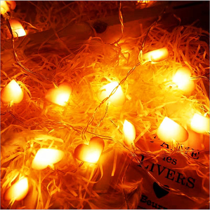 10 Đèn Led 20 Đèn Led 40Leds Led Tình Yêu Trái Tim Cưới Chuỗi Tiên Ánh Sáng Kỳ Nghỉ Tình Yêu Hình Trái Tim Chuỗi Đèn - Product Image 6