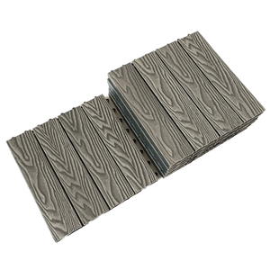 Precio al por Mayor: Baldosas <span class=keywords><strong>de</strong></span> WPC Entrelazadas para Exteriores, Jardín, Balcón, Patio y Piscina - Ecológicas - Product Image 1