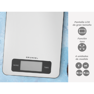 Balance de cuisine Grunkel 5 kg, balance numérique en acier inoxydable avec écran LCD pour la cuisine et la pâtisserie - Product Image 3