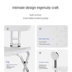 Hot Seller Sturdy Stable Elderly <b>Bath</b> Seat Chairs for Older Adult <b>Bath</b> - Product Image 3