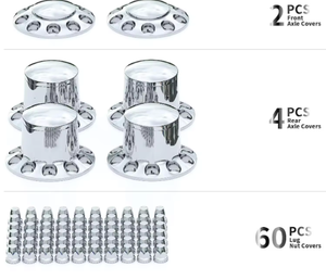 Vente directe d'usine enjoliveurs chromés pièces de remorque de camion enjoliveurs de moyeu de camion lourd - Product Image 2